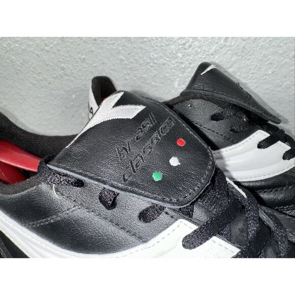 Diadora Brasil Classico DST Made In Indonesia Soccer Black Cleats Boots Size 9 - Picture 4 of 12